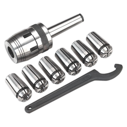 Sealey Mill Chuck Set MT2-M10 3-10mm SM2503MCSET
