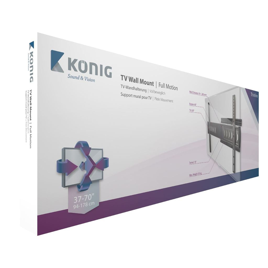 Konig TV Wall Mount Full Motion 37-70" 30kg KNM-TLLFM