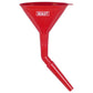 Sealey Angled Spout Oval Funnel with Filter 200mm - Medium F7