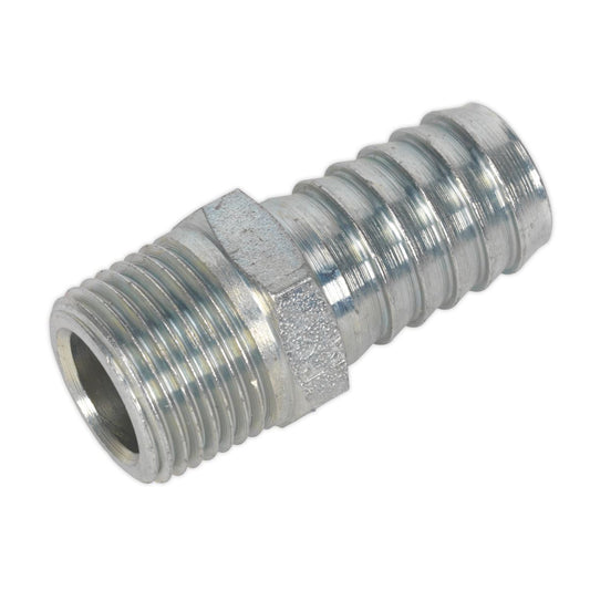 Sealey Screwed Tailpiece Male 3/8"BSPT - 1/2" Hose Pack of 5 AC42