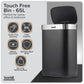 Baridi Sensor Bin 65L - Black/Stainless Steel DH282