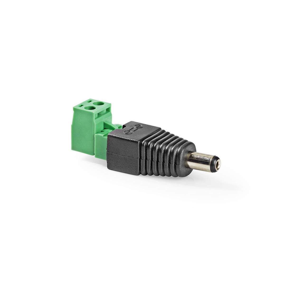 Nedis CCTV Security Connector 2-Wire to Male DC 5,5 x 2,1mm CCTVCM10BK5 - CCTVCM11BK5