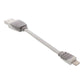 Bandridge USB sync and charge cable USBA male to 8-pin Lightning male 0.10m white - BBM39300W01