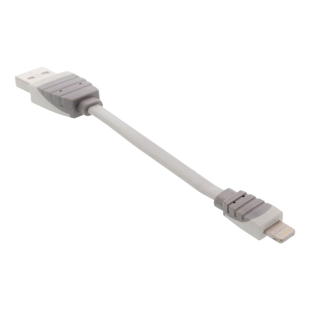 Bandridge USB sync and charge cable USBA male to 8-pin Lightning male 0.10m white - BBM39300W01