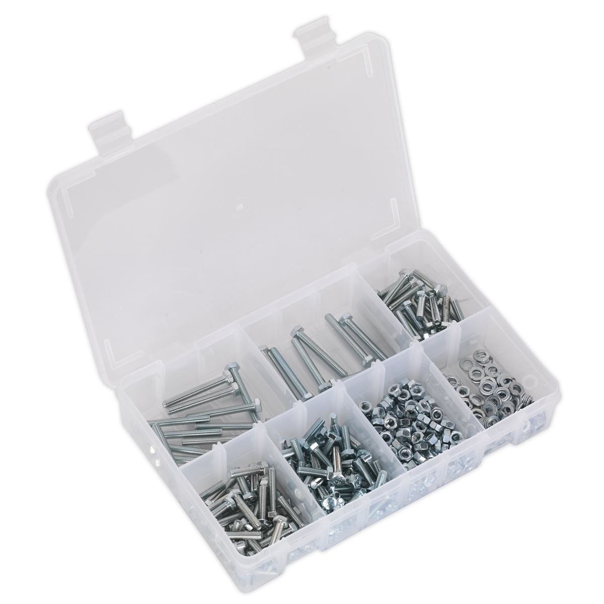 Sealey Setscrew, Nut & Washer Asstmt 444pc High Tensile M5 Metric AB049SNW