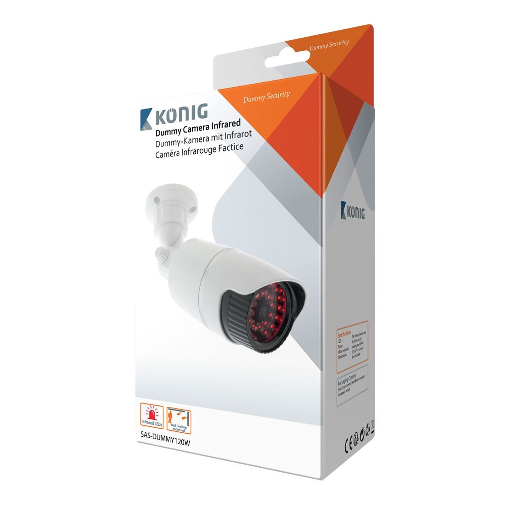 Konig Bullet Dummy Camera IP44 White SAS-DUMMY120W