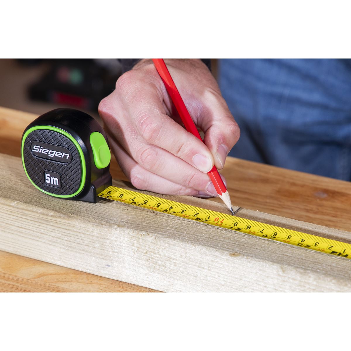 Sealey Siegen Metric/Imperial Auto-Lock Tape Measure 5m(16ft) x 19mm S01328