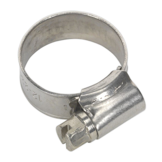 Sealey Hose Clip Stainless Steel 16-22mm Pack of 10 SHCSS00