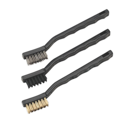 Sealey Miniature Brush Set 3pc AK9791