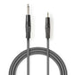 Nedis Stereo Audio Cable 6.35mm Male to 3.5mm Male 1.5m Grey COTH23205GY15