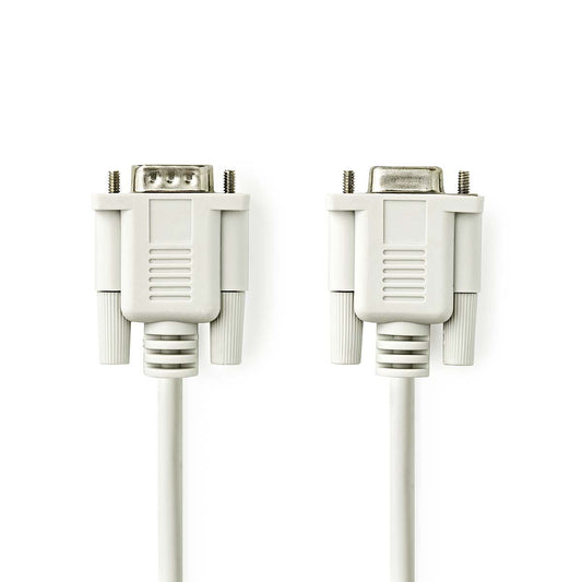 Serial Cable D-SUB 9-Pin Male D-SUB 9-Pin Female Nickel Plated 2m Round PVC