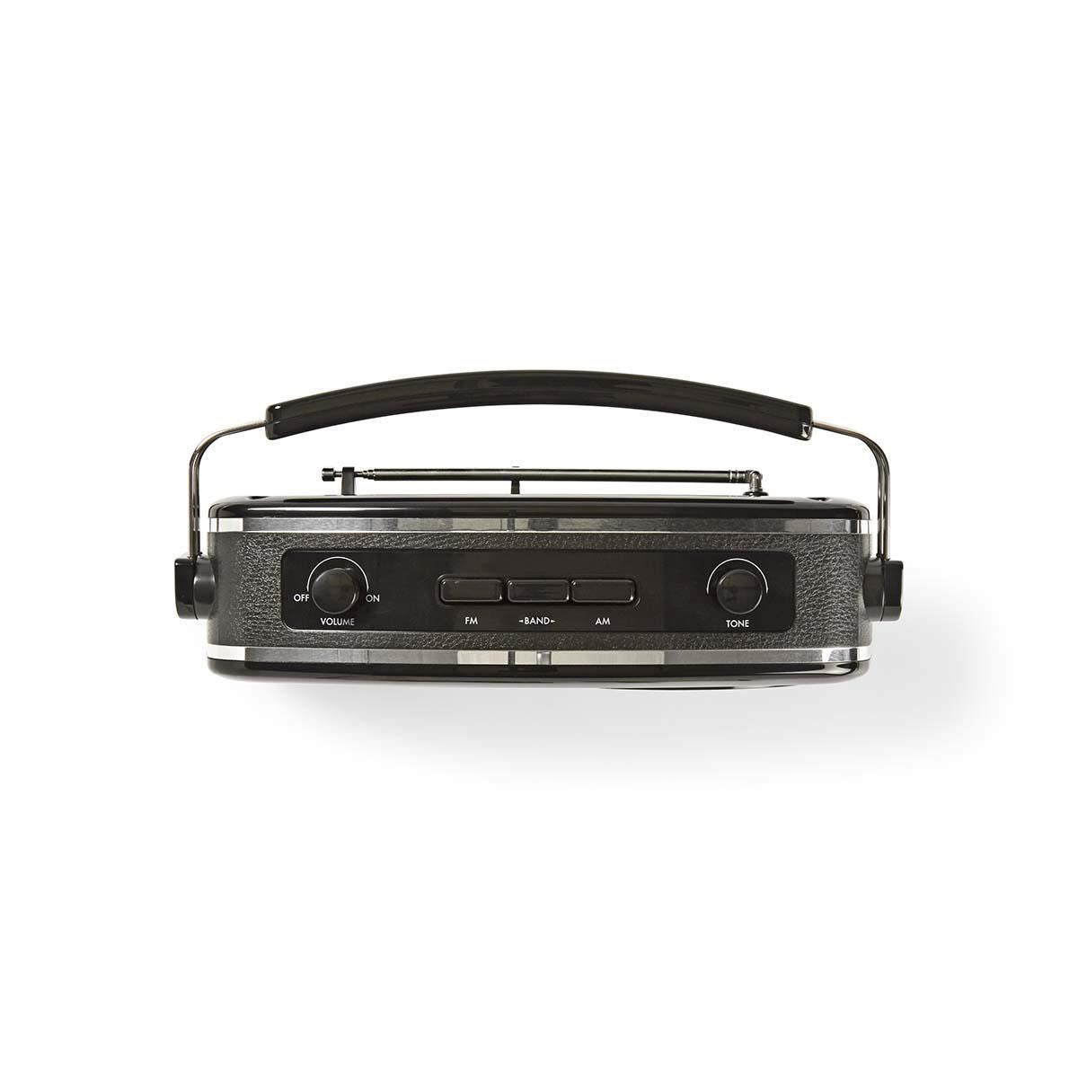 Nedis FM Radio 4.5W Carrying Handle Black RDFM5000BK
