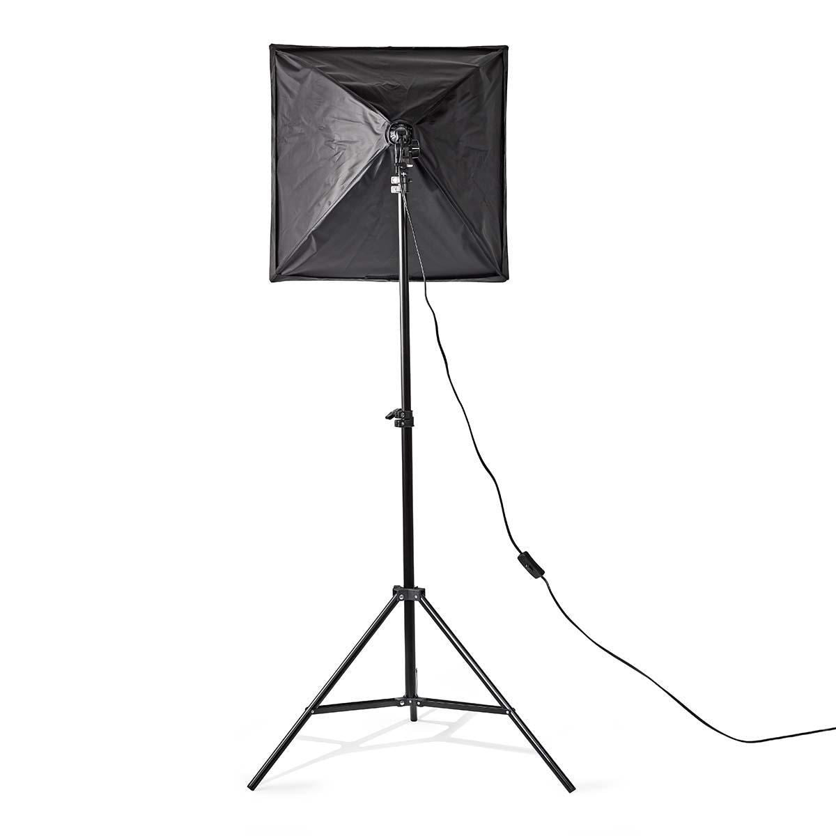 Nedis Photo Studio Light Kit 2x 70W 5500K 180cm height Foldable SLKT10BK