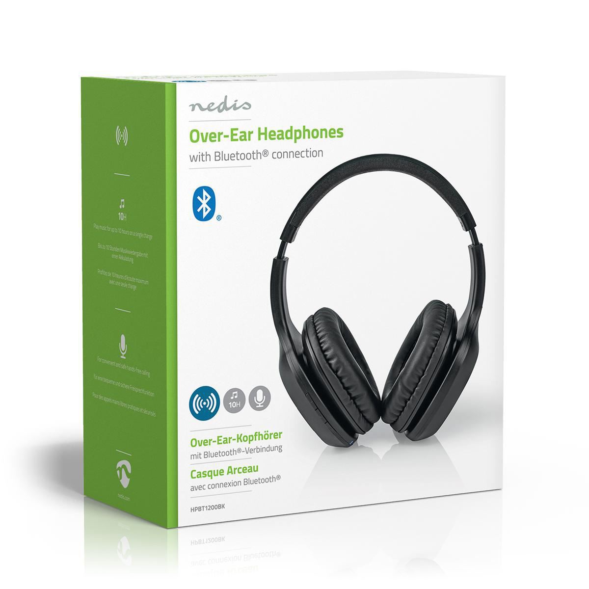 Nedis Wireless Headphones Bluetooth® Over-ear Black
