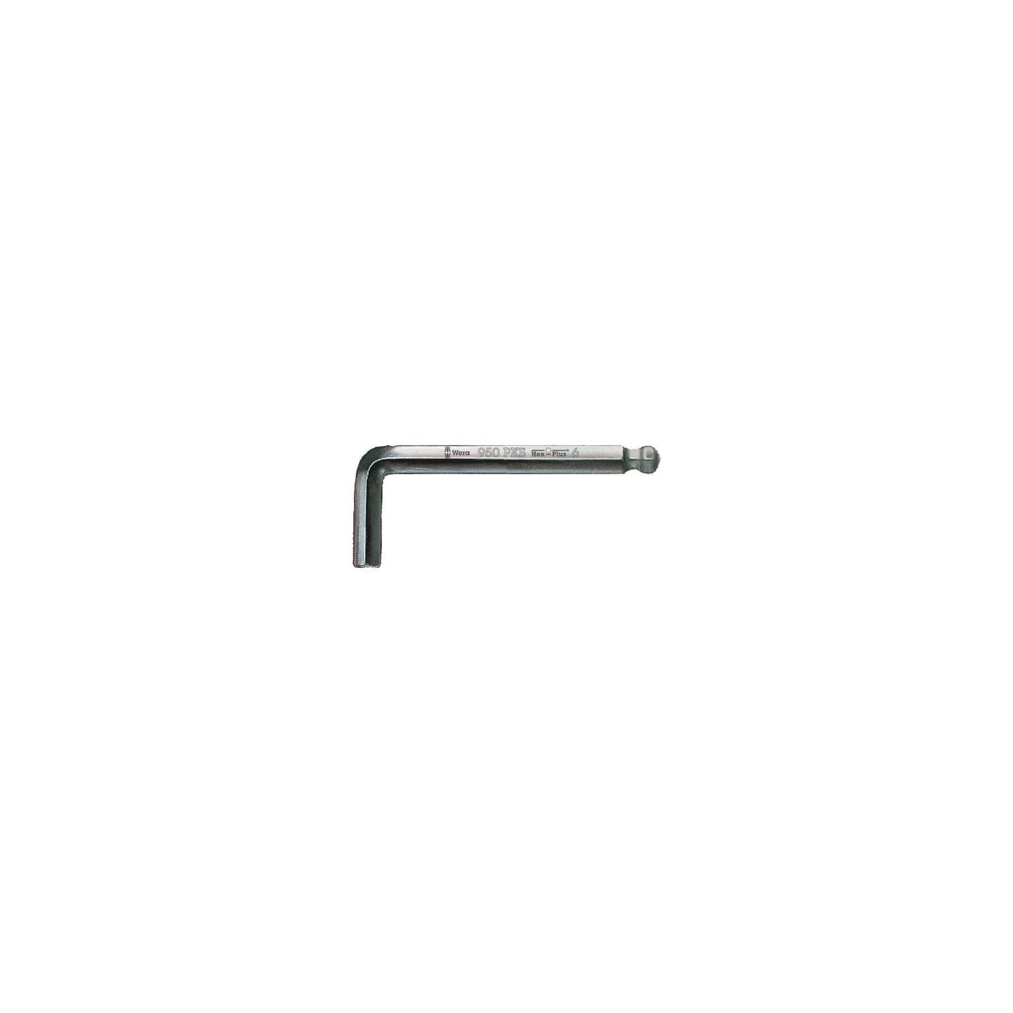 Wera 950Pks Hex Key 10.0/125 Short Ballend Chrome Plated 133158