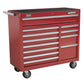 Sealey Rollcab 12 Drawer with Ball Bearing Slides Heavy-Duty - Red AP41120