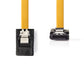 Nedis SATA 6Gb/s Data Cable SATA 7-pin Female with Lock to SATA 7-pin Female 90° Angled with Lock 1m Yellow - CCGP73255YE10