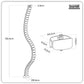 Dellonda Flexible Cable Management System, Magnetic 1.3m DH275