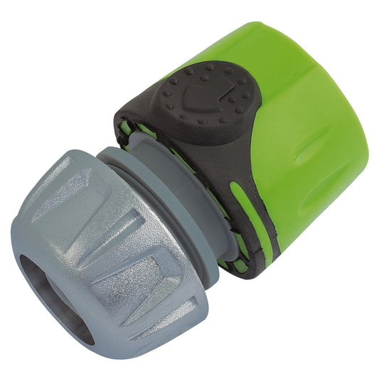 Draper Hose Connector 1/2" - Soft Grip Bi-Material Body - With Metal Screw Clamp - 24664