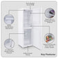 Baridi 60/40 Smart Frost Fridge Freezer 254L Capacity � White DH328