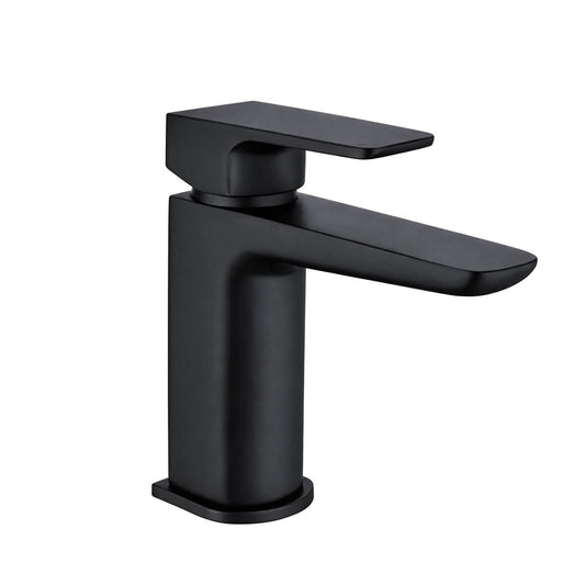 Baridi Basin Mixer Tap with Clicker Waste - Matt Black DH393