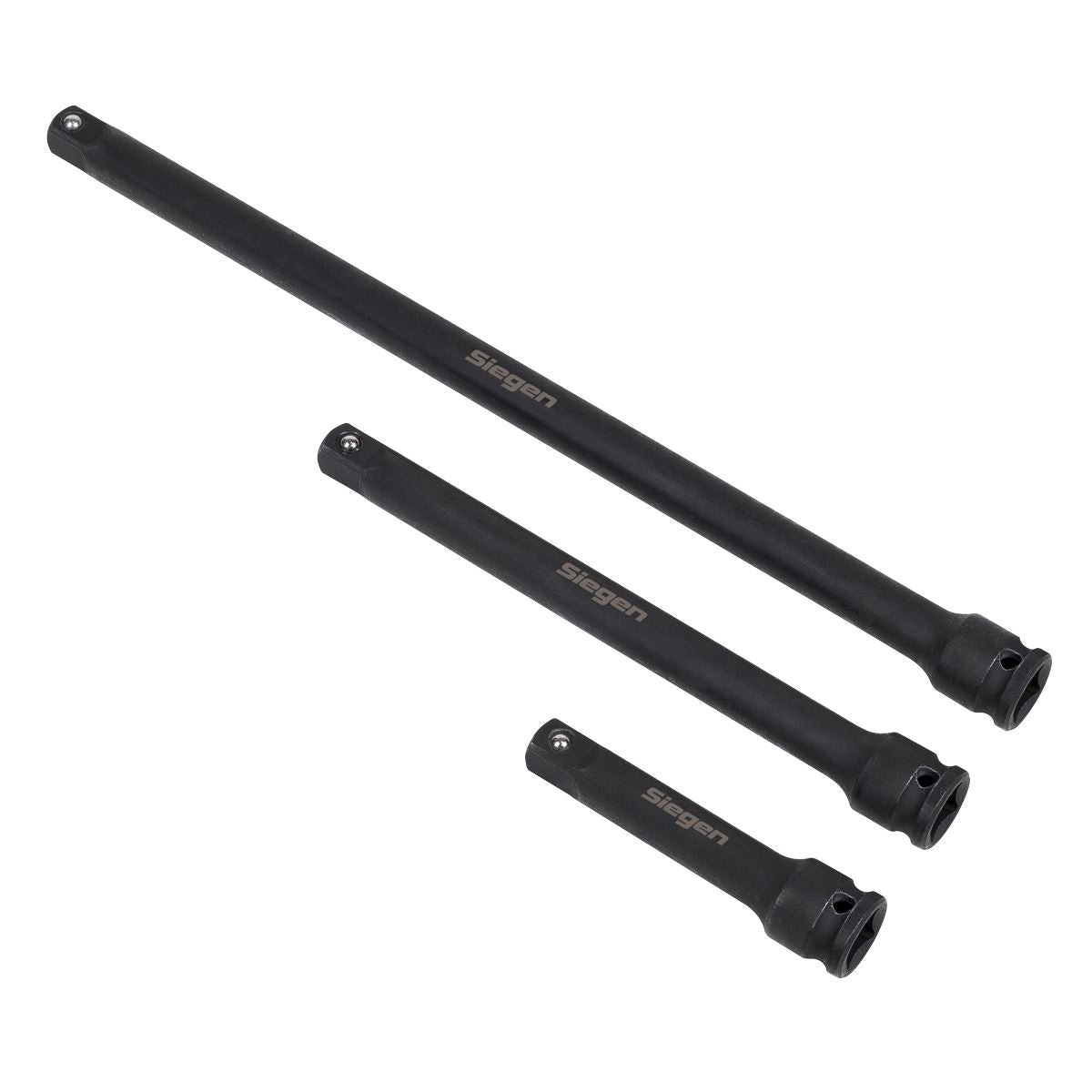 Sealey Siegen Impact Extension Bar Set 3/8" Sq Drive 3pc S01321