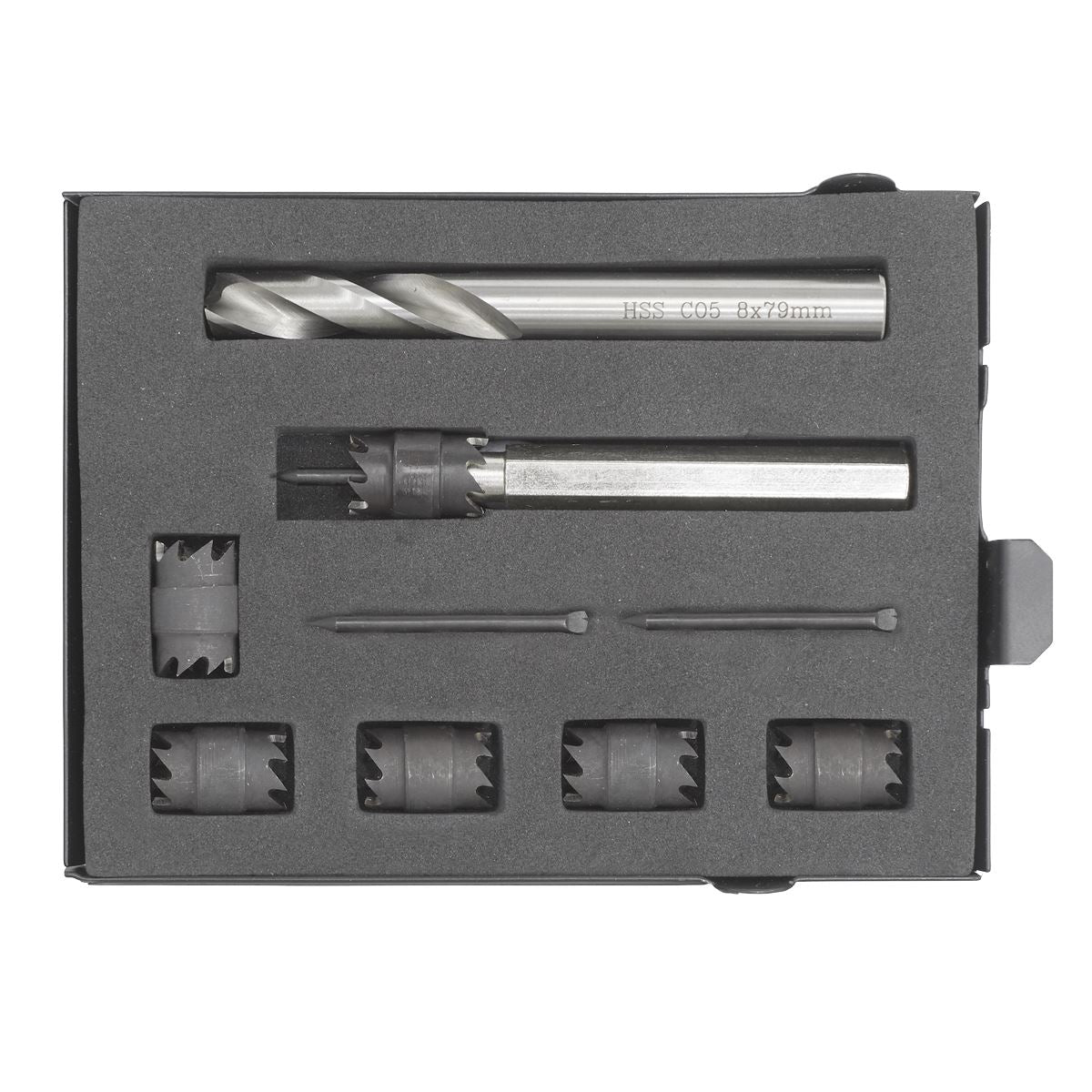 Sealey Spot Weld Cutter & Drill Bit Set 9pc 10mm AK4730