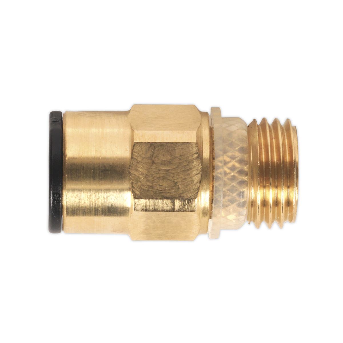 Sealey Brass SuperThread Str Adaptor 8mmx1/4"BSP Pk of 2 (RM10812) JGBC814