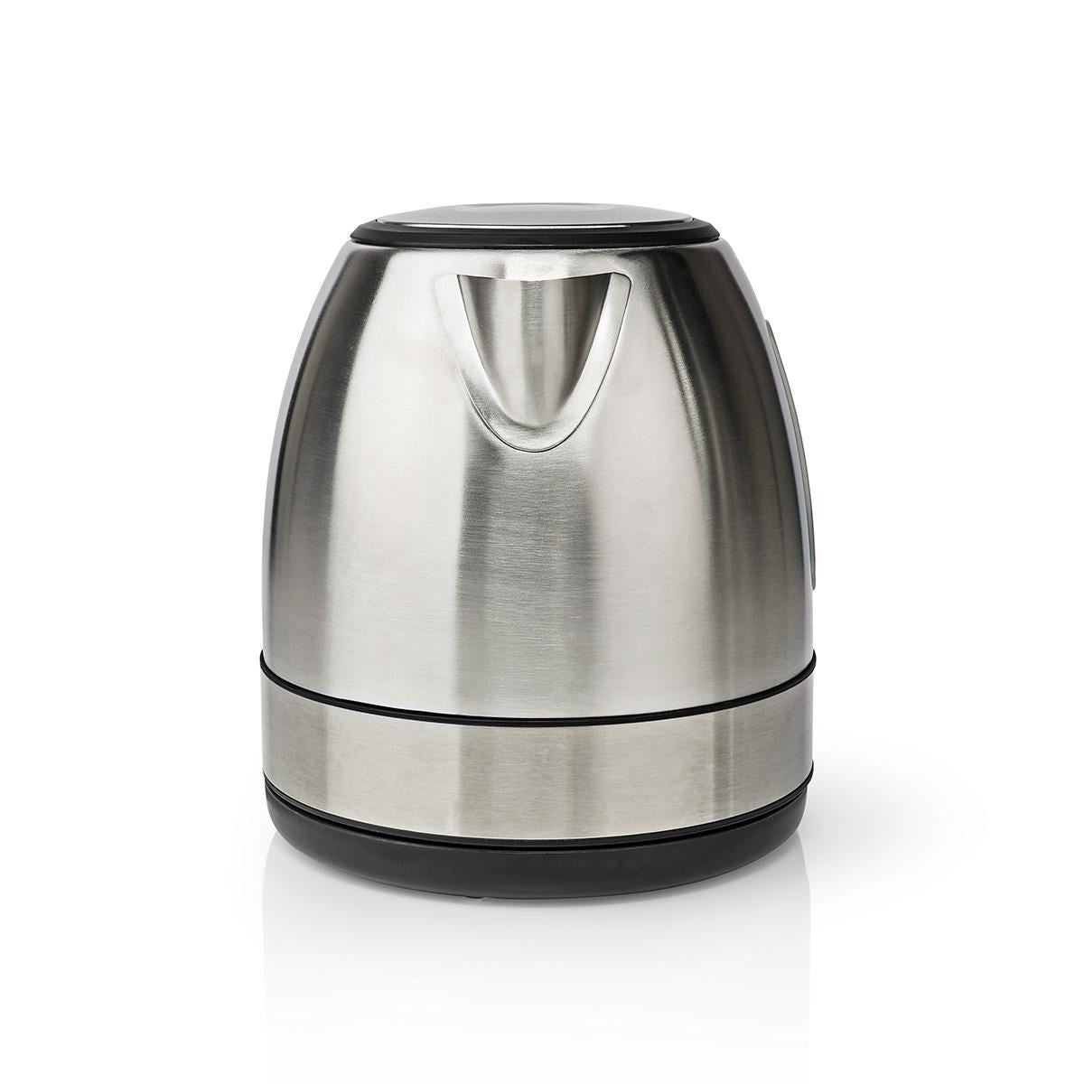 Nedis Electric Kettle 1L 360° Rotation Stainless Steel - KAWK300EAL