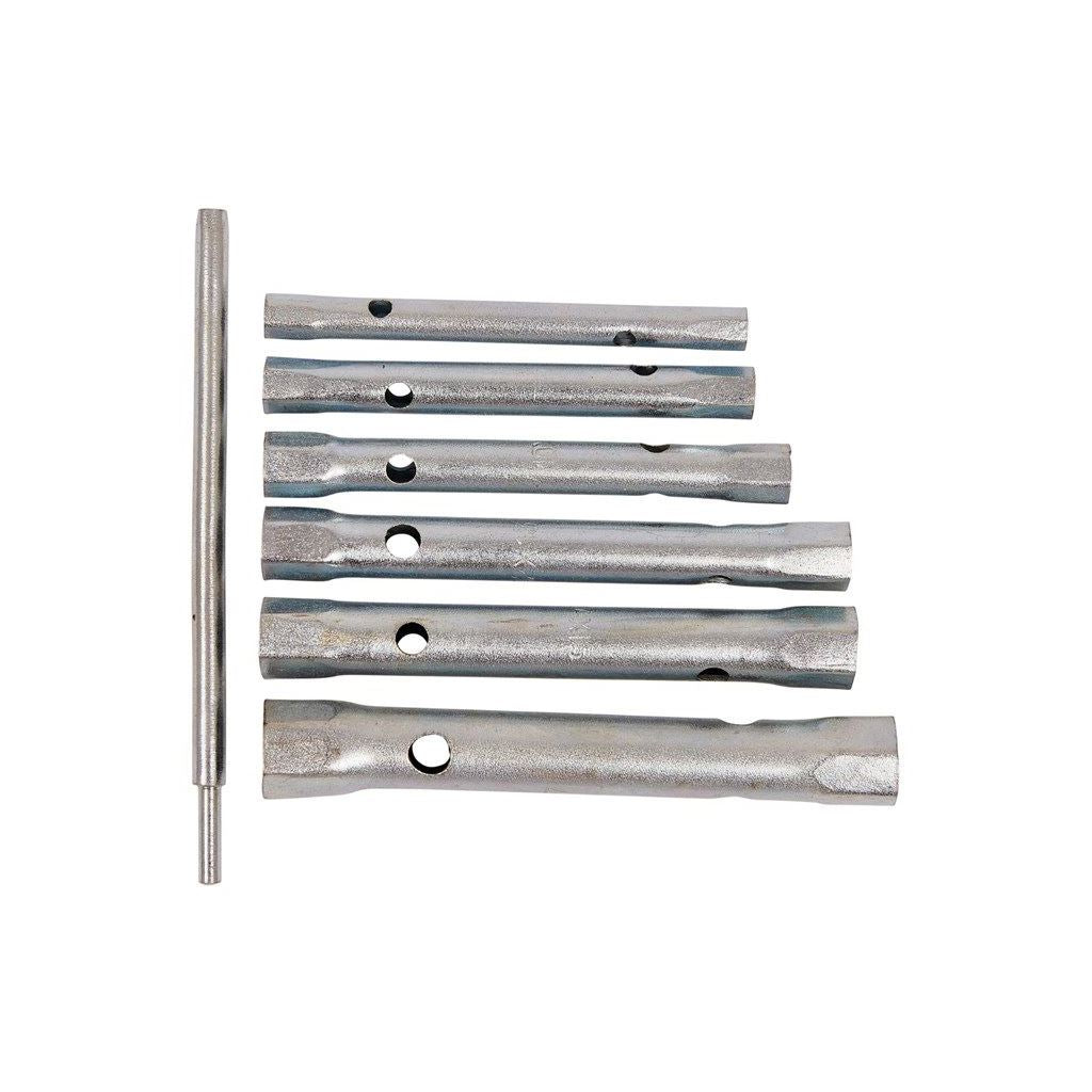6x Tubular Box Wrench Set 6mm To 17mm Tube Spanners Deep Metric Socket Set - K1150