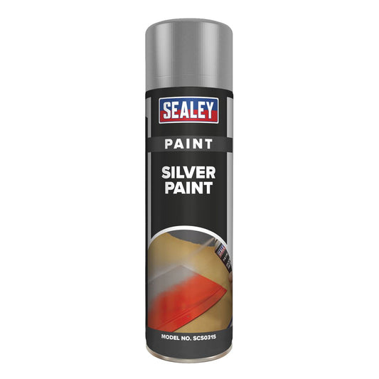 Sealey Silver Paint 500ml Single SCS031S