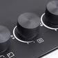 Baridi 70cm Gas Hob Matt Black with 5 Burners Cast Iron Supports & Auto Ignition