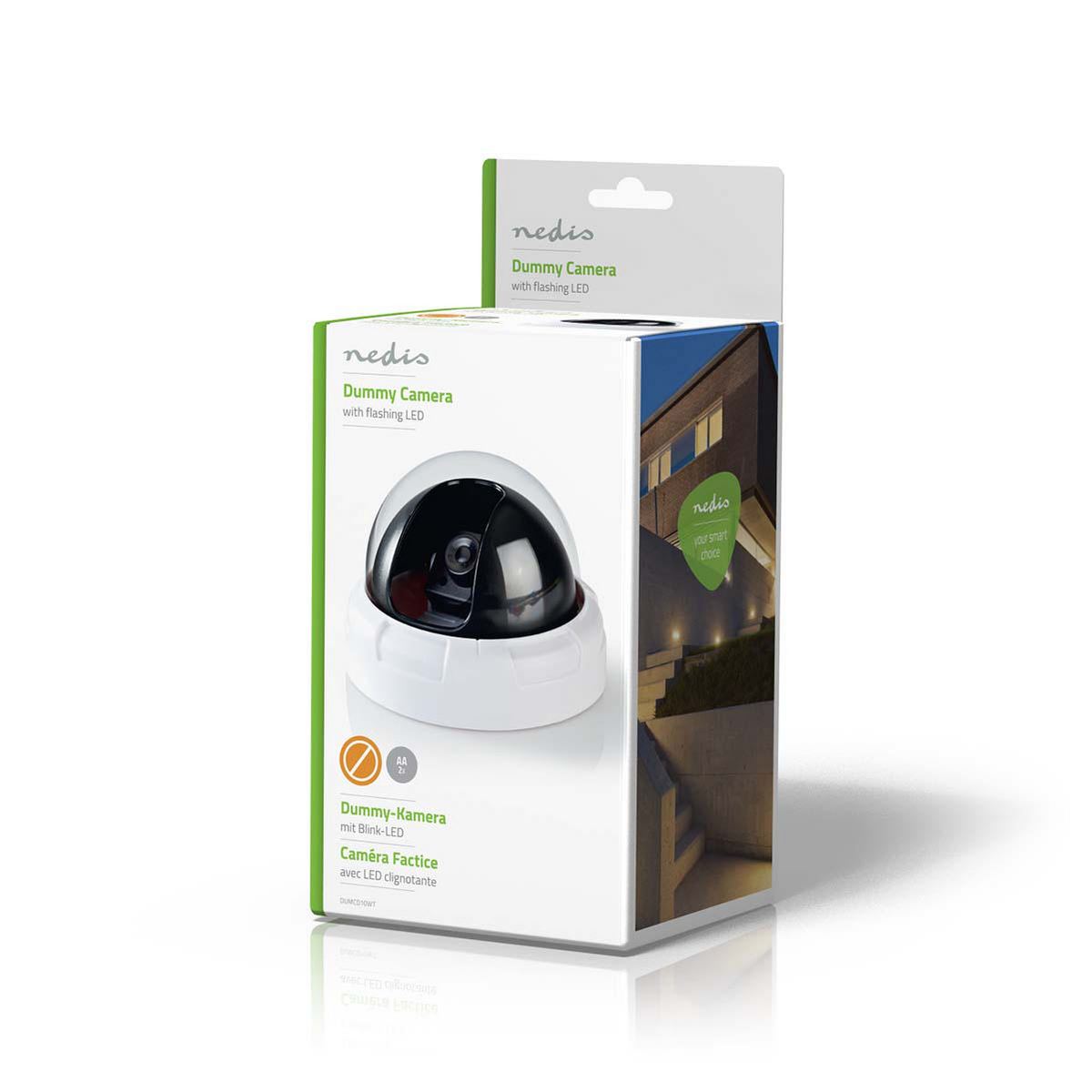 Nedis Dummy Security Camera Dome IP44 White DUMCD10WT