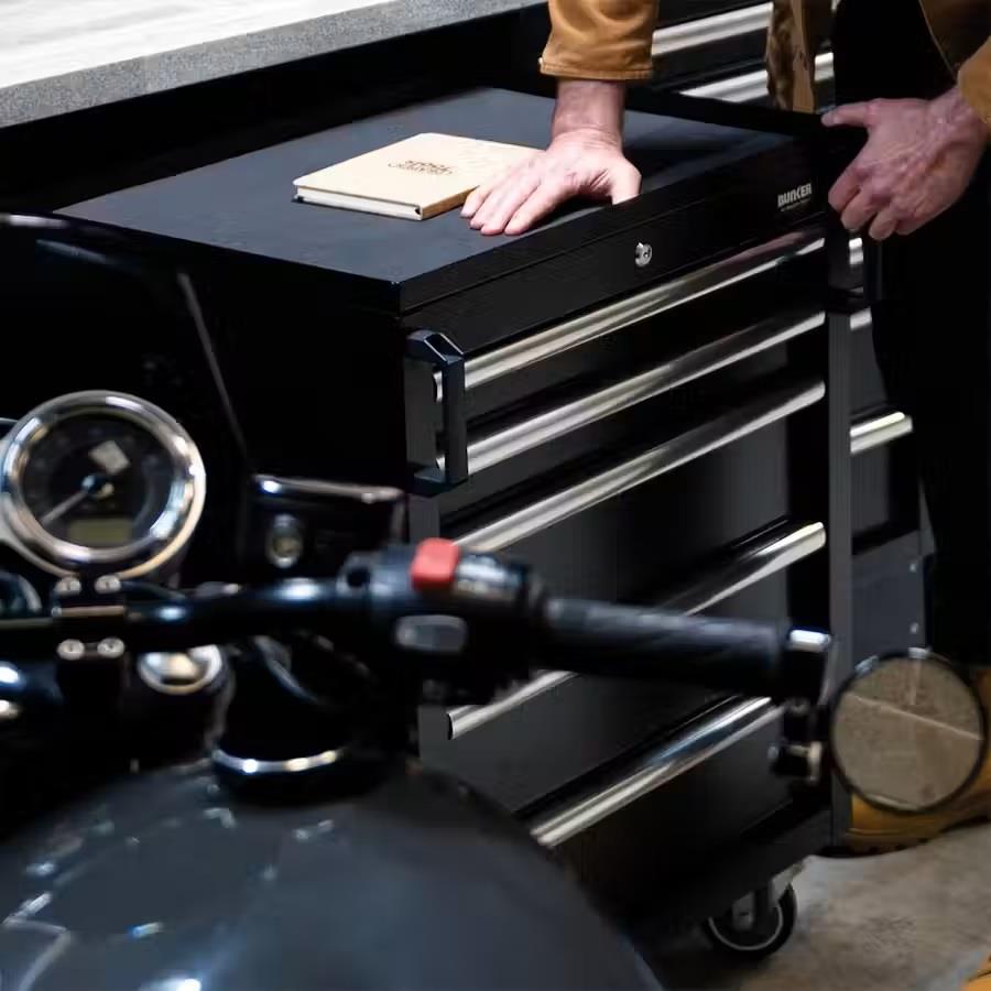 Bunker 1960mm 11 Piece Modular Storage with Stainless Steel Worktop MS400COMBO/11B 04503