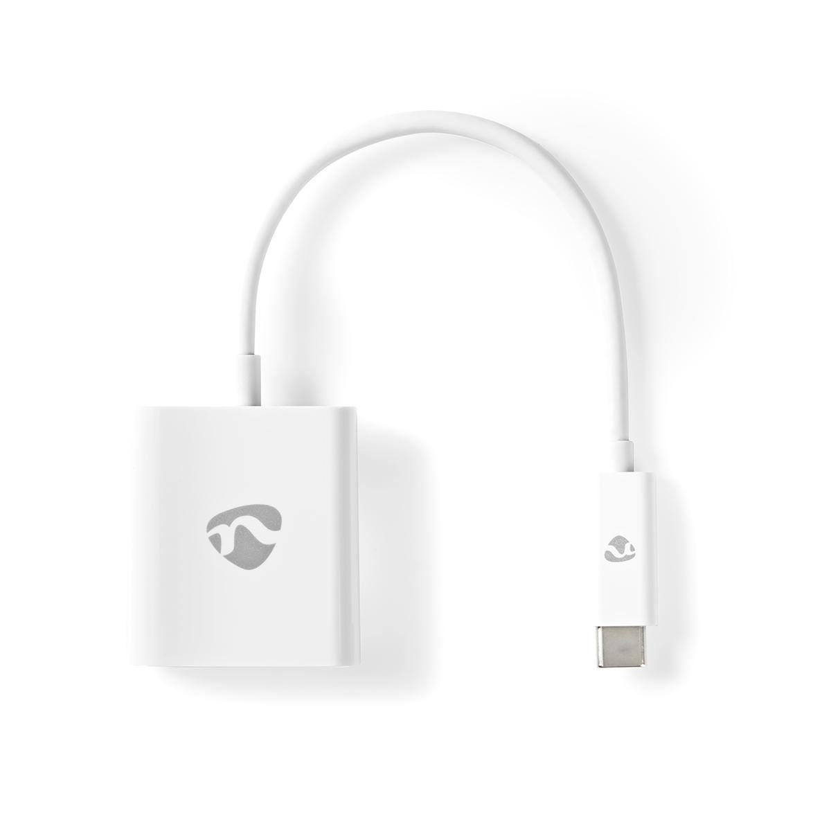 Nedis USB Type-C Adapter Cable Type-C Male to HDMI Female 0.2m (White) - CCGB64651WT02