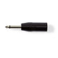 Nedis XLR Adapter Mono XLR 3-pin Male to 6.35mm Male Black COTP15942BK