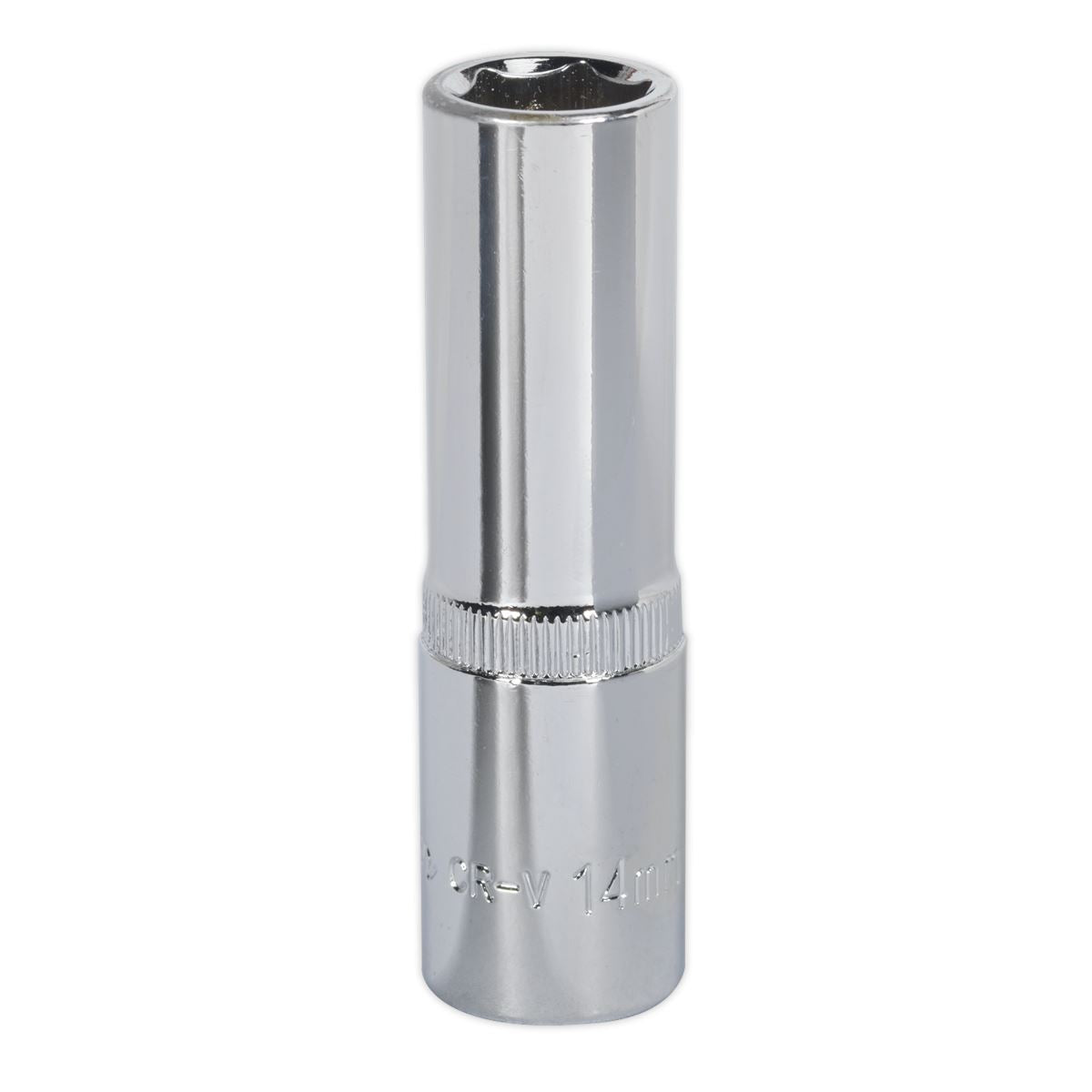 Sealey WallDrive Socket 14mm Deep 1/2"Sq Drive Fully Polished SP1214D