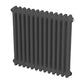 Baridi Horizontal Traditional 2 Column Radiator 600 x 607mm � Anthracite DH357