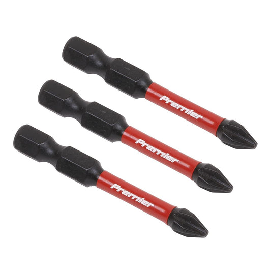 Premier Phillips #2 Impact Power Tool Bits 50mm - 3pc AK8230
