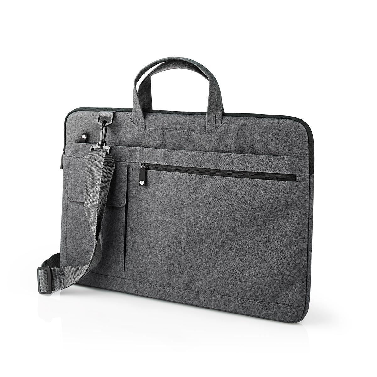 Nedis Notebook Bag Shoulder Strap 8 Storage Pockets 17" to 18" Black - NBBG17150BK