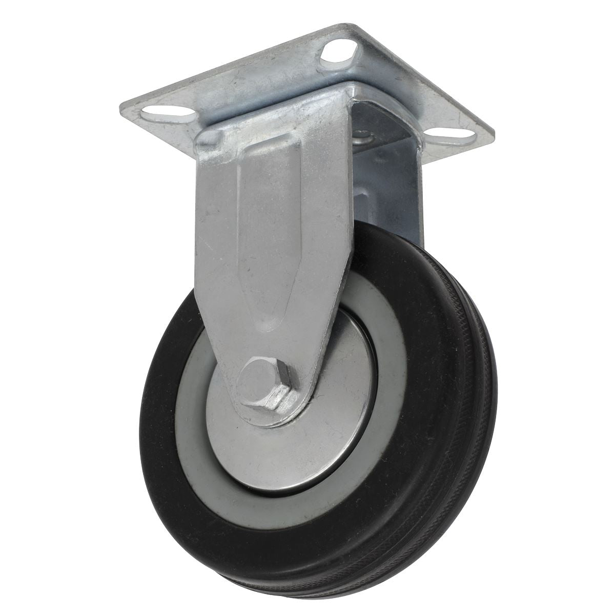 Sealey Castor Wheel Fixed Plate 100mm SCW1100FP