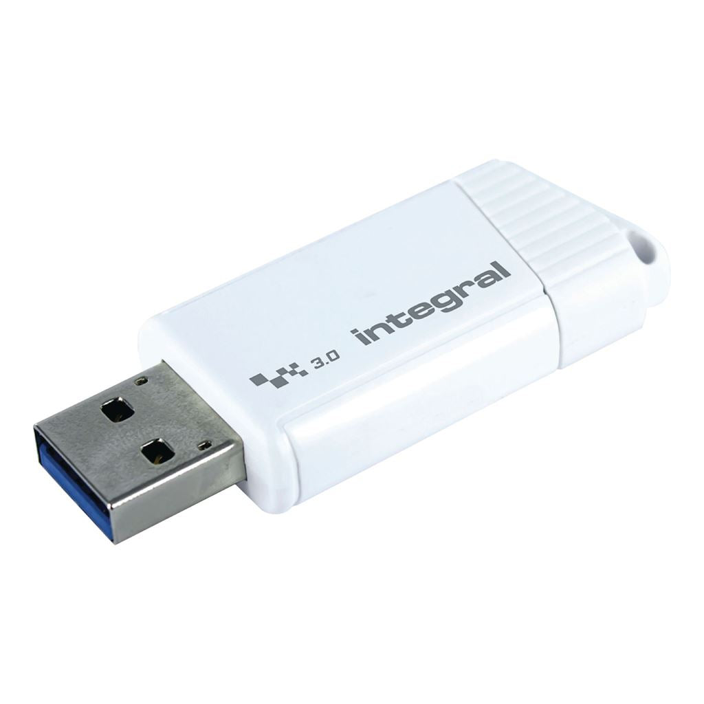 Integral Flash Drive USB 3.0 64GB White/Black - INFD64GBTW3.0