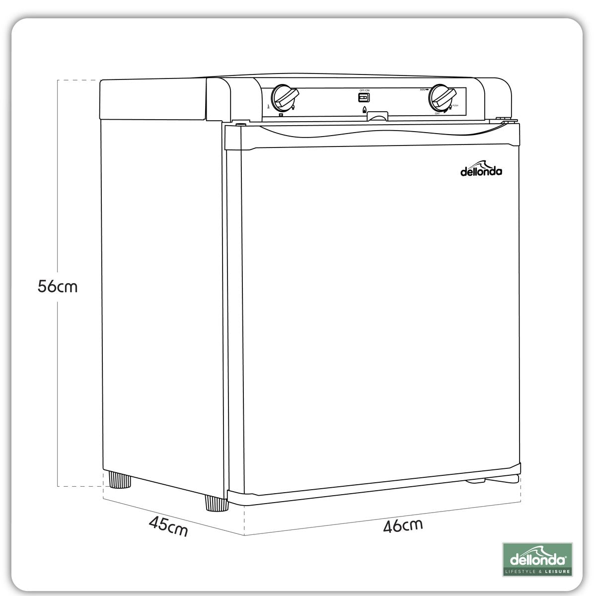 BaridiBaridi Dellonda 3-Way Fridge 40L DL158