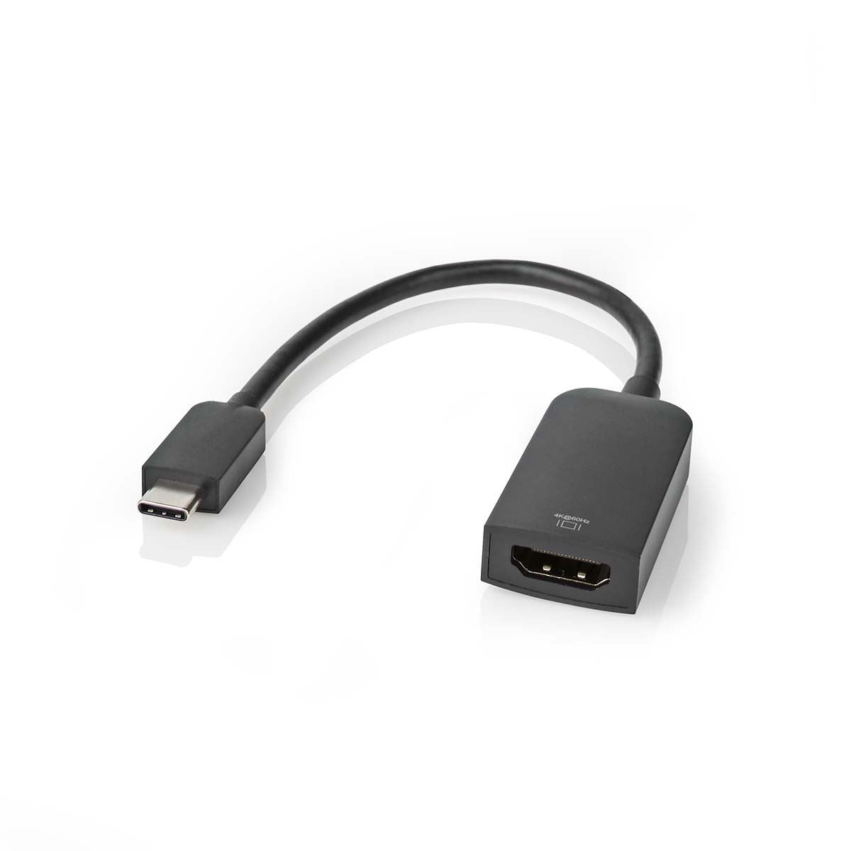 Nedis USB-C Adapter Cable Type-C Male to HDMI Output 0.2m Black