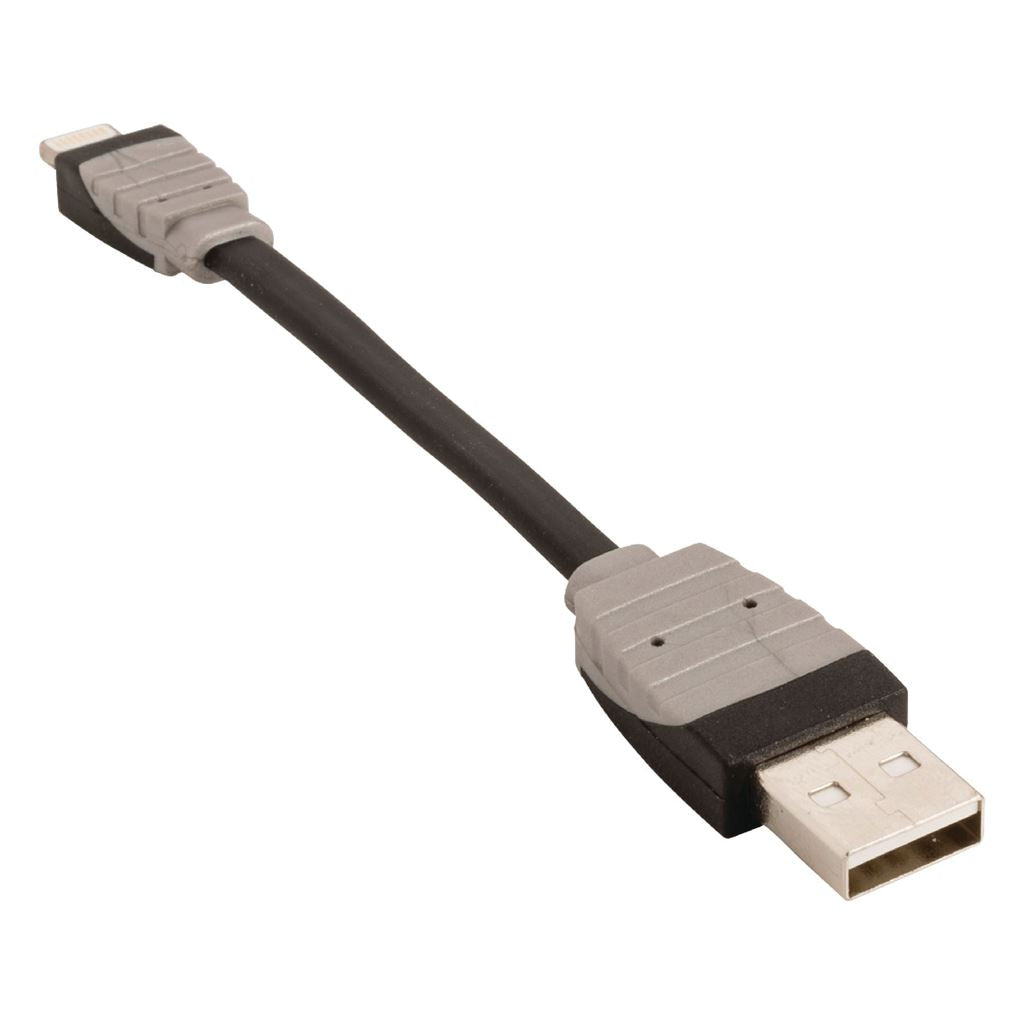 Bandridge USB sync and charge cable USBA male to 8-pin Lightning male 0.10m black - BBM39300B01