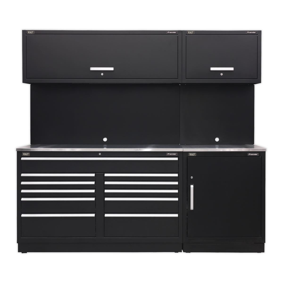 Sealey Premier 2.3m Storage System - Stainless Worktop APMSCOMBO4SS
