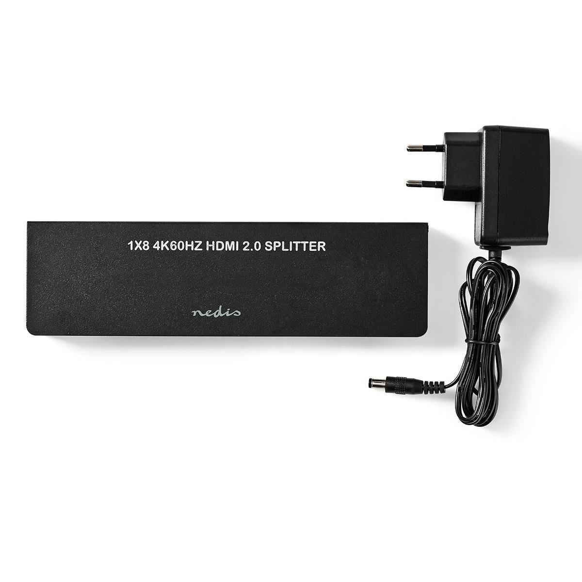 Nedis HDMI Splitter 8-Port HDMI Input 8x HDMI Output 4K@60Hz 18 Gbps Anthracite - VSPL3478AT