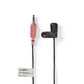 Nedis Wired Microphone Clip-on 3.5mm Black MICCJ100BK