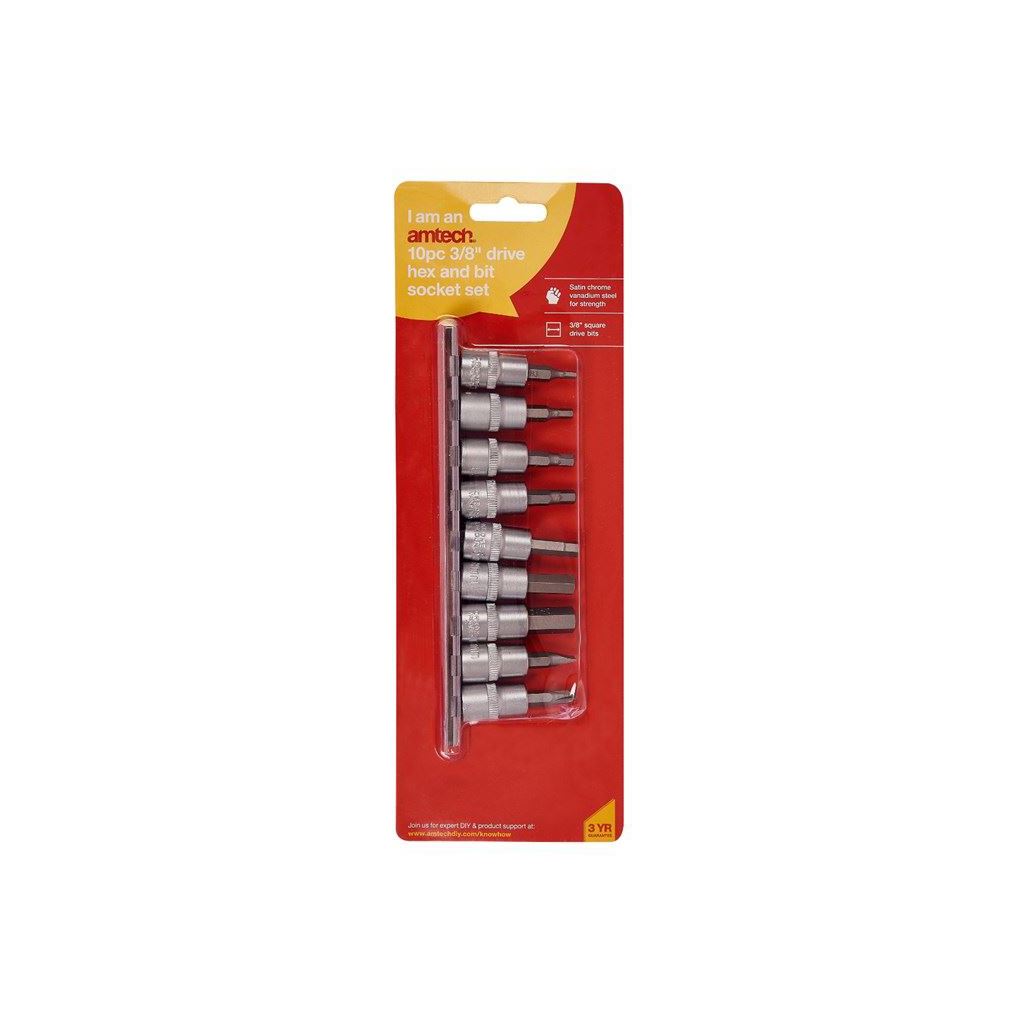 10x 3/8" Hex Sockets Allan Allen Slotted Phillips Bit Set H3 H4 H5 H5.5 H6 H8 - I8150