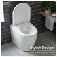 Baridi Back-to-Wall Toilet with Soft Close Seat & Rimless Flush � White DH334